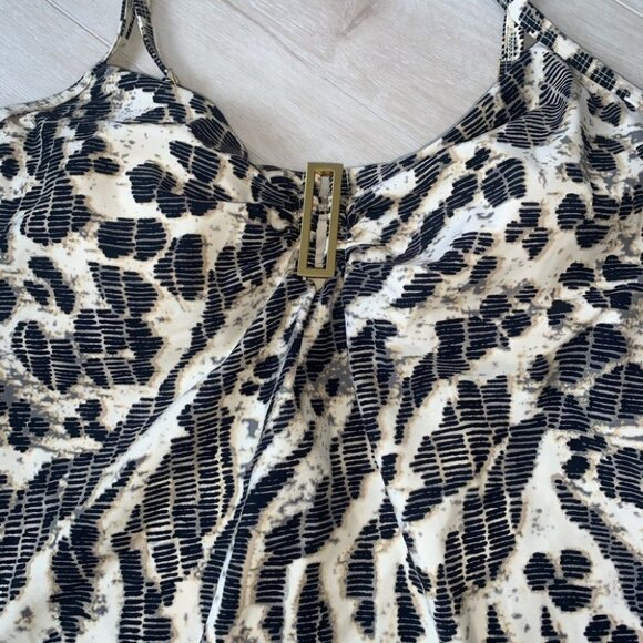Amoressa Tankini Top Women's Size 6 US/14 US Animal Print Gold Underwire NWOT - Picture 10 of 12